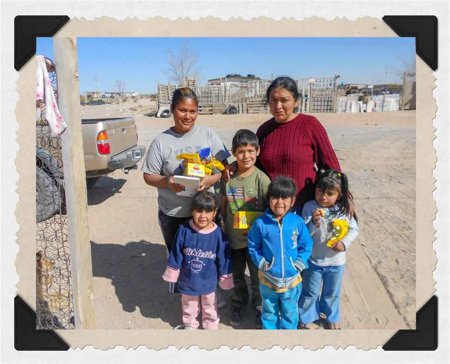 happy family with food